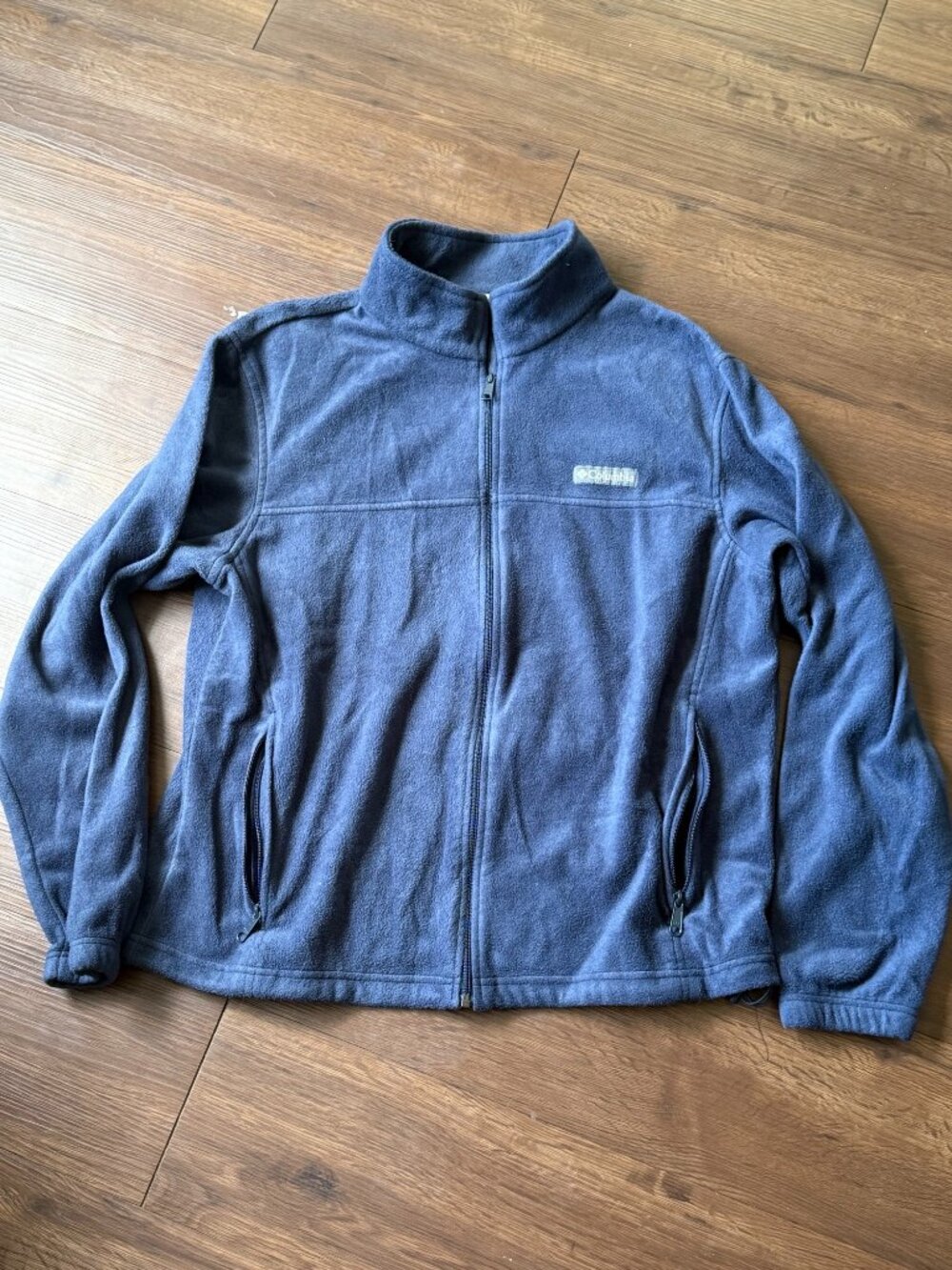 Columbia Fleece Zip Jacket XL Navy Gorpcore Outdoor Coastal Grandpa 3773